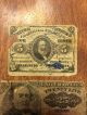 Civil War Era Fractional Currency.  Twenty Five Cents And 5 Cent. Paper Money: US photo 1