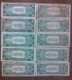 (5) 1935,  (5) 1957 $1 Dollar Bill,  Silver Certificates,  Old Paper Money,  Us Currency Small Size Notes photo 3