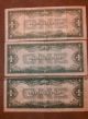 (3) 1928a $1 Bills,  Funny Backs,  Silver Certificate ' S,  Old Paper Money,  Us Currency Small Size Notes photo 1