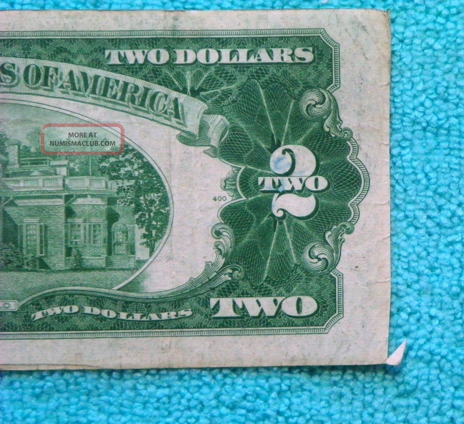 1953a Butterfly Error $2 Star Red Seal Note Two Dollar Bill Cut Paper Money: US photo