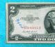 1953a Butterfly Error $2 Star Red Seal Note Two Dollar Bill Cut Paper Money: US photo 1