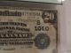 1902 Large Date Back $20 Merchants Nat.  Bank Savannah Pcgs Vf 20.  Sm.  Rust Spot. Paper Money: US photo 3