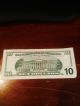 2003 Series $10 Dollar Us Bill Serial Dg 17329748 B Small Size Notes photo 1
