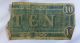 1864 Confederate States Of America $10 Ten Dollar Bank Note - Very Autentic Paper Money: US photo 1