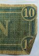 1864 Confederate States Of America $10 Ten Dollar Bank Note - Very Autentic Paper Money: US photo 5
