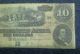1864.  $10.  00.  Confederate Hand Signed No Damage In Paper Money: US photo 1