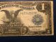 1899 Parker Burke Blue Seal Us $1 Silver Certificate Large Banknote Large Size Notes photo 2