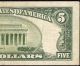 1934 D $5 Dollar Bill S/n 0260026 Silver Certificate Blue Seal Note Paper Money Small Size Notes photo 4