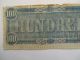 1864 $100 Confederate Note,  Richmond Paper Money: US photo 4