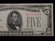 1928 B $5 Dollar United States Paper Note Au - Unc Small Size Notes photo 3