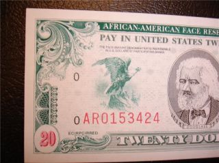 $20 Afro American - Rare,  Unique Scrip Note - Collectable photo