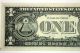 Up Is One 1969c Insufficient Ink Obverse Error Federal Reserve Note Cu Paper Money: US photo 9