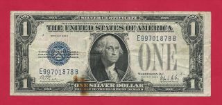 1928 B Series $1.  00 Silver Certificate Blue Seal photo