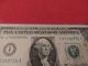 1977 Backwards Overprint (error) One Dollar Bill Near Paper Money: US photo 1