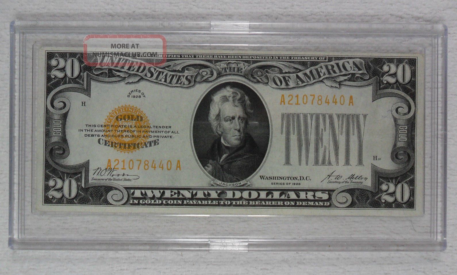 $20 Gold Certificate 1928 - Xf / Au - Small Size Notes photo
