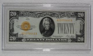 $20 Gold Certificate 1928 - Xf / Au - photo