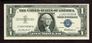 1957 $1 Silver Certificate Choice Au More Currency 4 photo