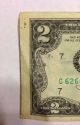 Rare Two Dollar Bill Error Note Miscut $2 United States Misaligned Misprint Nr Small Size Notes photo 1