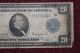 1914 $20 Federal Reserve Note B0ston Fr - 965 Burke/glass A5679151a Large Size Notes photo 2