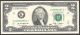 2009 $2 Dallas Frn Low Fancy Star Serial Number K00000971 Five 0s Note Small Size Notes photo 1
