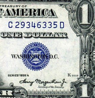 1935a $1 Silver Certificate Gem - Uncirculated C 29346335 D photo