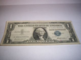1957 One Dollar Silver Certificate photo