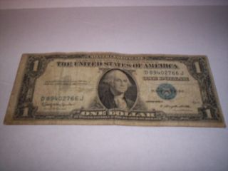 1935 One Dollar Silver Certificate Series H photo