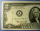 Two Dollar Bills In Sequence Uncirculated 1976 Total Of 2 Small Size Notes photo 3