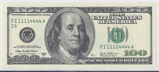 Series Of 2003 - A $100 Federal Reserve Note Note.  F2179i/unique Serial photo