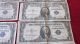 1935 - Silver Certificates (10) 3 Are Cut Off Center - Circulated - Bends Small Size Notes photo 4