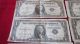 1935 - Silver Certificates (10) 3 Are Cut Off Center - Circulated - Bends Small Size Notes photo 8