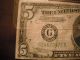 1934 C 5 Dollar Federal Reserve Old Note Small Size Notes photo 2
