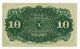 1863 U.  S.  10c Cent Fourth Issue Fractional Currency Note 37688 Paper Money: US photo 1