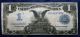 1899 $1 Black Eagle Silver Certificate Large Size Series Rare Currency Note Large Size Notes photo 1