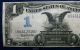 1899 $1 Black Eagle Silver Certificate Large Size Series Rare Currency Note Large Size Notes photo 3