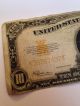 1922 $10 Ten Dollar Gold Certificate Large Note United States Of America Large Size Notes photo 2
