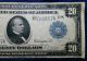 1914 $20 Dallas Texas Fr.  - 886 Frn Federal Reserve Note 11 - K Large Size Currency Large Size Notes photo 4