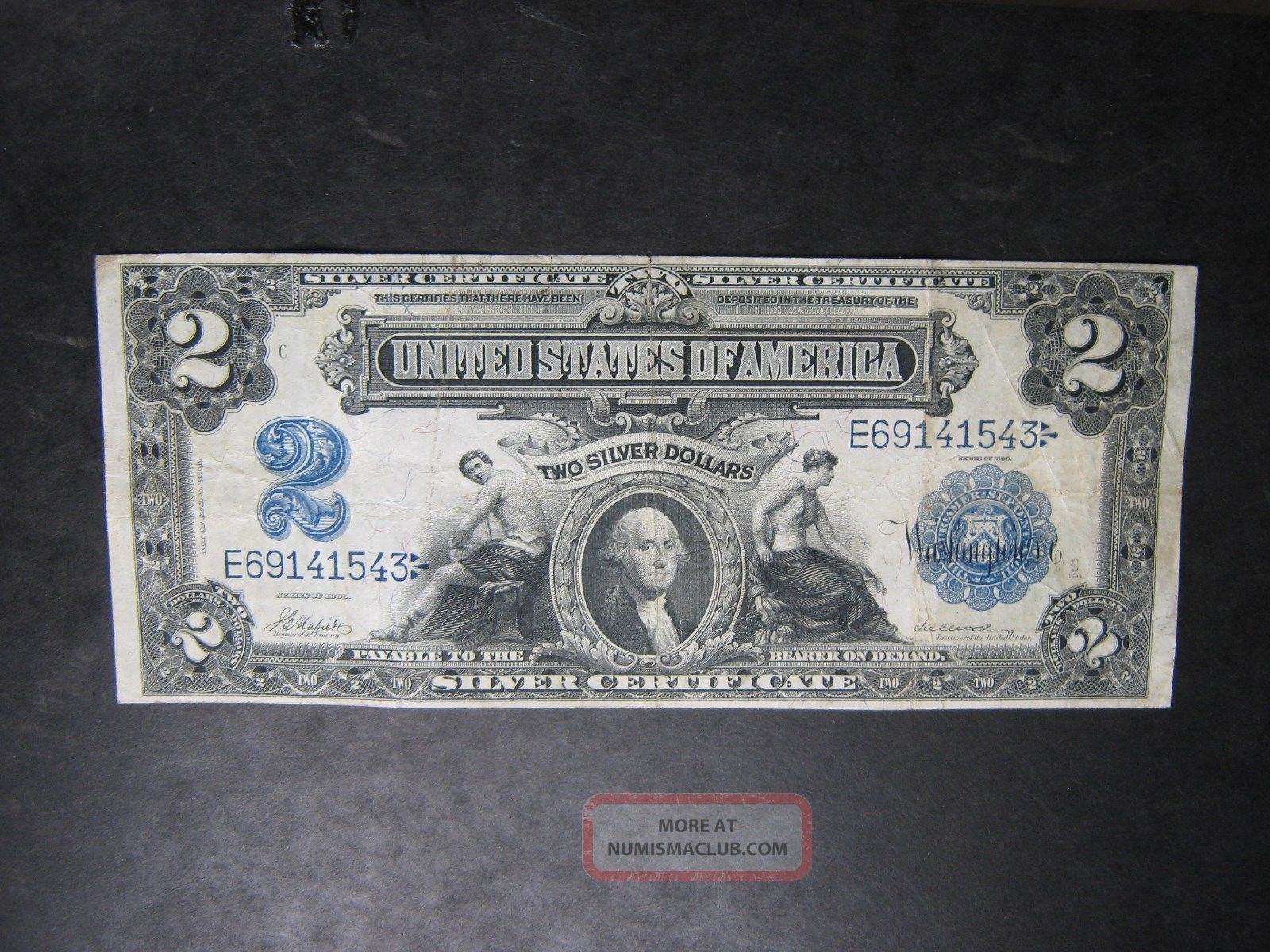 1899 $2 Silver Certificate - - Somewhat Scarce Large Size Notes photo