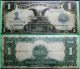 1899 $1 Black Eagle Silver Certificate Well Circulated Large Size Currency Note Large Size Notes photo 7