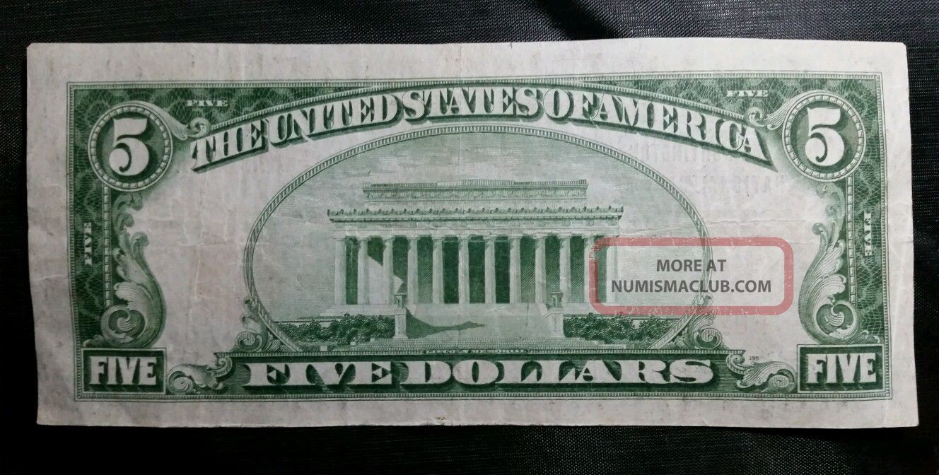 1929 $5 Ch 7745 Huntington National Bank Of Columbus Ohio Scarce Currency Note Paper Money: US photo