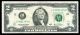 2003a $2 Federal Reserve Note  Fancy Serial Number  Circulated L 14401144 A Small Size Notes photo 1