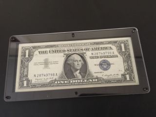 1957a $1 Dollar Bill Silver Certificate Amost Uncirculated photo