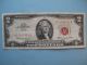 3 - $2.  00 Red Seal $2.  00 Bills / United States Note : 1 - 1953 B / 2 - 1963 ' S Small Size Notes photo 1
