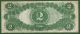 1917 $2 Red Seal United States Note E25504058a Xf Large Size Notes photo 1