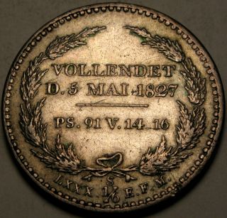 Saxony - Albertine 1/6 Thaler 1827 S - Silver - Friedrich August Iii.  - Vf,  - 2780 photo