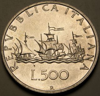 Italy 500 Lire 1996 R - Silver - Aunc - 2792 photo