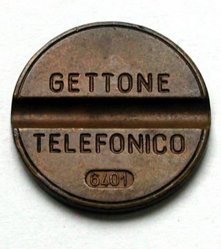 January 1964 Italy Gettone Telefonico 6401 Italian Telephone Token/jeton photo