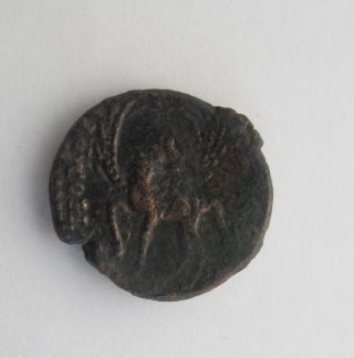 Hippos Susita City Coin Elagabal,  Pegasus,  Decapolis Transjordan Circa 219 Ce photo