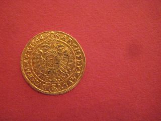 Poland Silesia Ferdinand Iii Silesia 1644 Gold Ducat - Very Rare photo