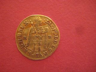 Germany - German States Leopold I Kremnitz 1701 Gold Ducat - Very Rare photo
